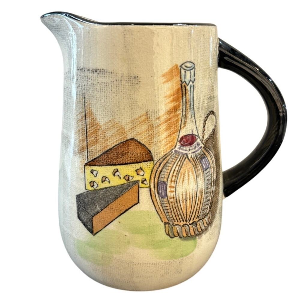 Capri by Royal Sealy wine and cheese pitcher vintage
